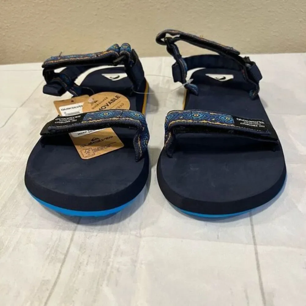 Quiksilver Youth‎ Sandals Size 6 Removable Heel Strap New Boy's Blue